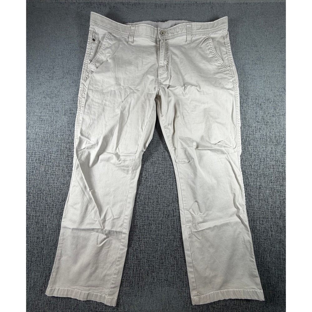 Weatherproof Vintage Mens 40x30 Birch Tan Cotton Stretch Chino Pants W8F607SC